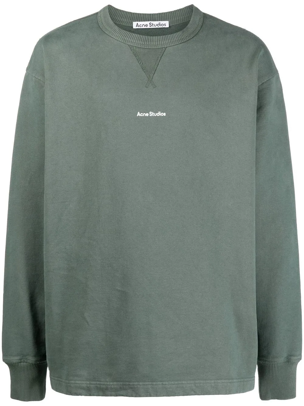 

Acne Studios sudadera con logo estampado - Verde