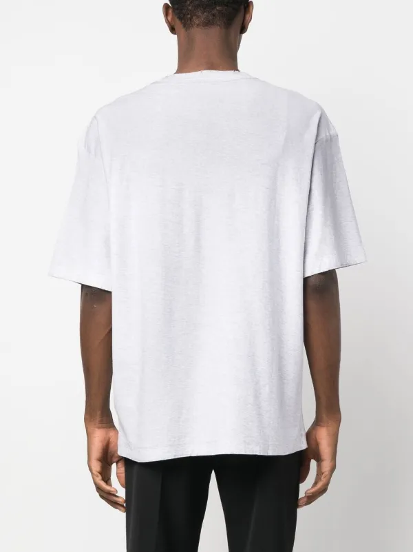 Acne Studios Logo Stockholm 1996-print T-shirt | Grey | FARFETCH