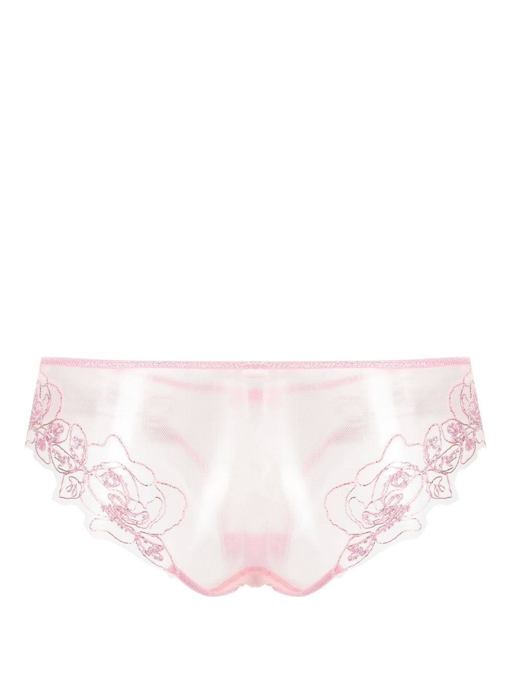 Agent Provocateur Slip met geborduurd kant - Roze