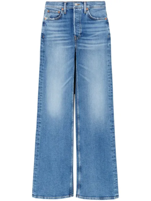 RE/DONE high-rise wide leg jeans