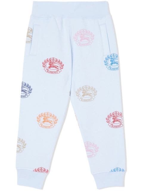 Burberry Kids EKD-print cotton track pants