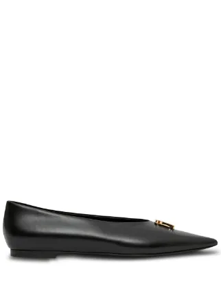 Burberry pointed outlet flats