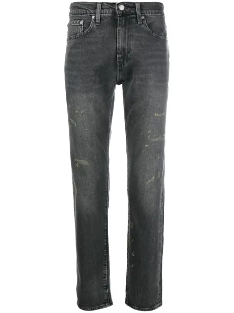 Levi's jean droit à effet usé