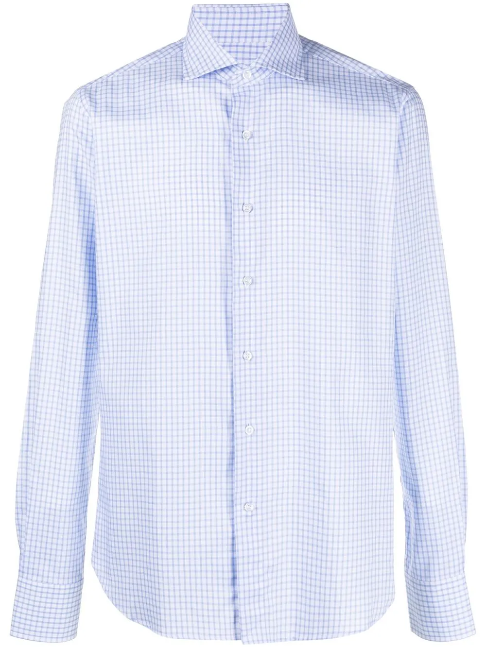 

Orian check-print cotton shirts - White