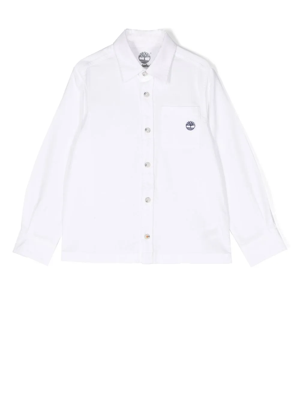 

Timberland Kids logo-embroidered shirt - White