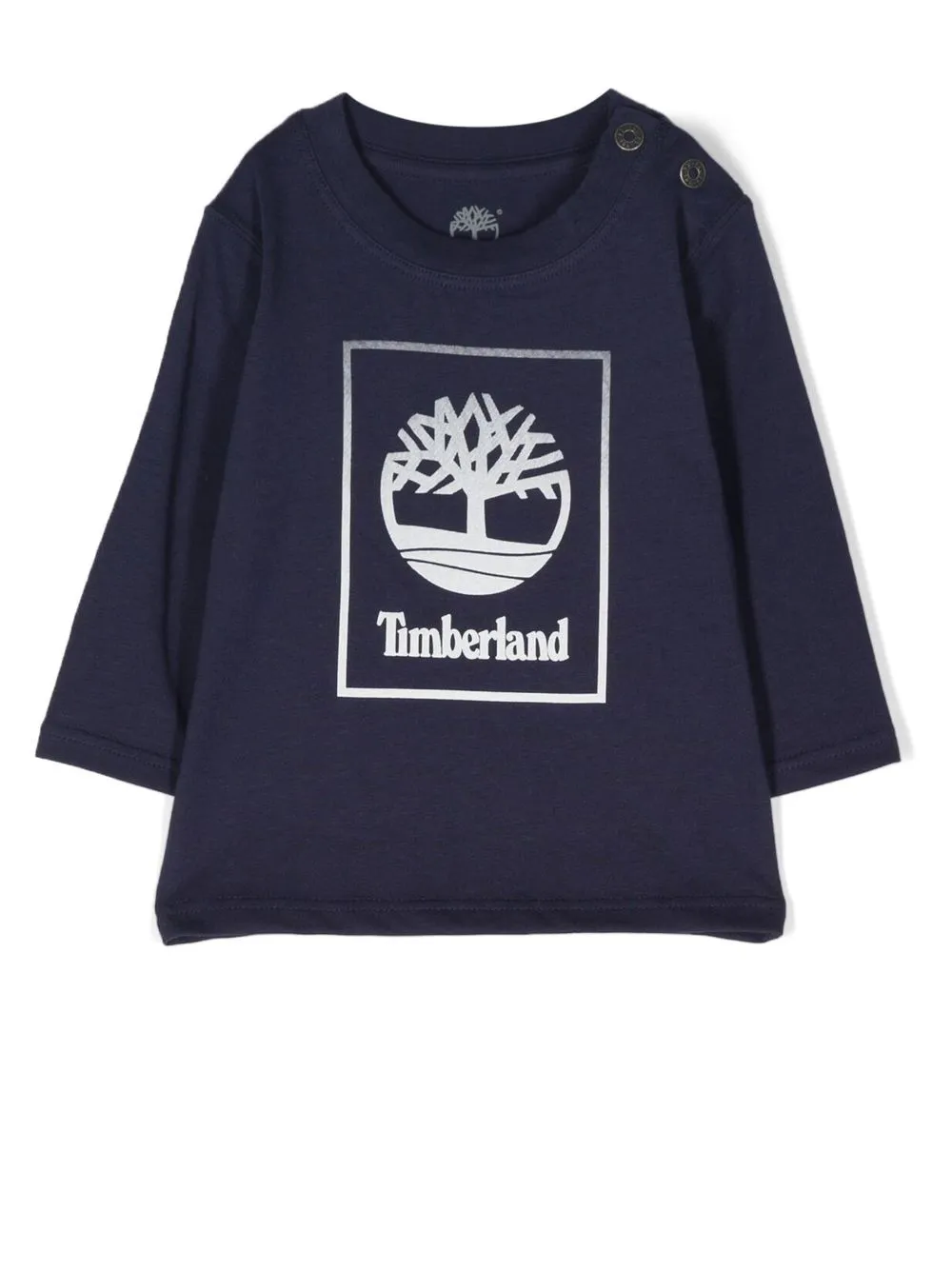 

Timberland Kids logo-print long-sleeved T-shirt - Blue