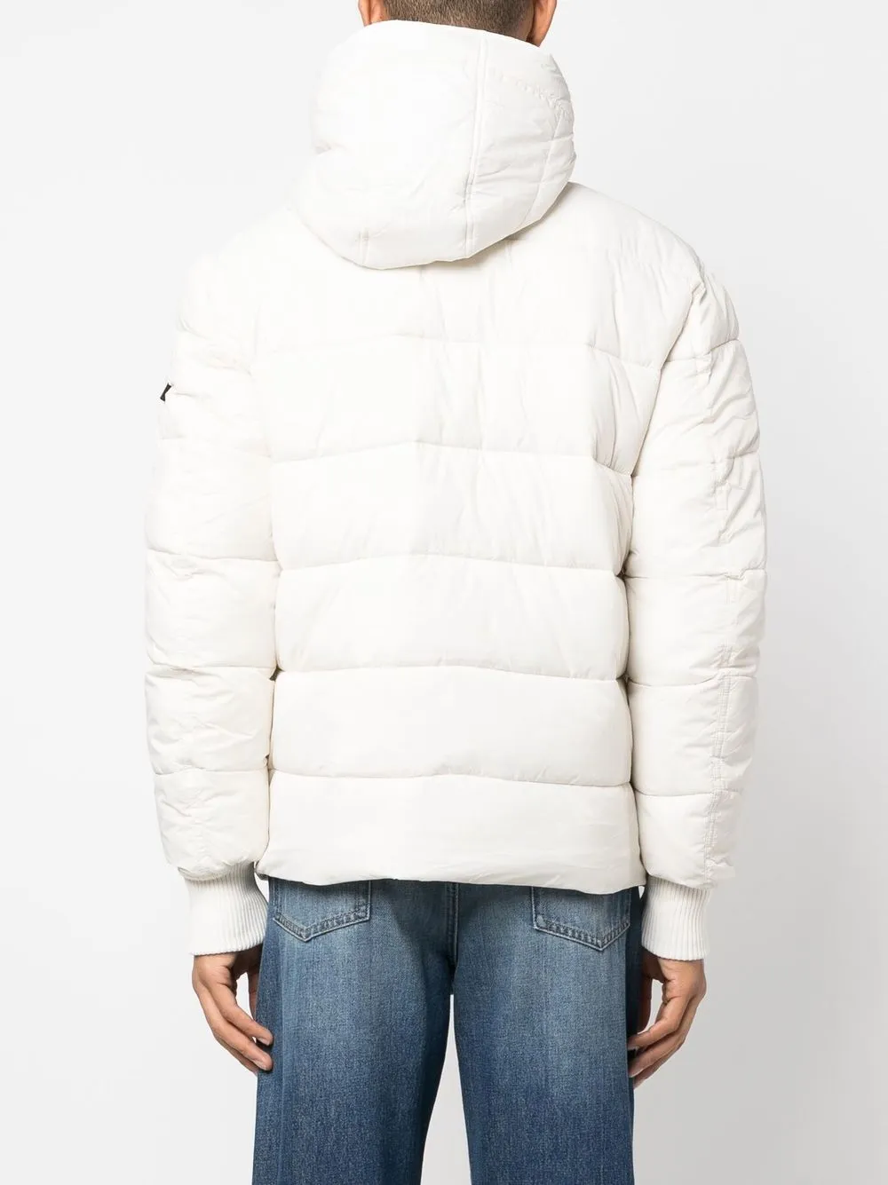 ALPHA INDUSTRIES LOGO-PATCH PADDED JACKET