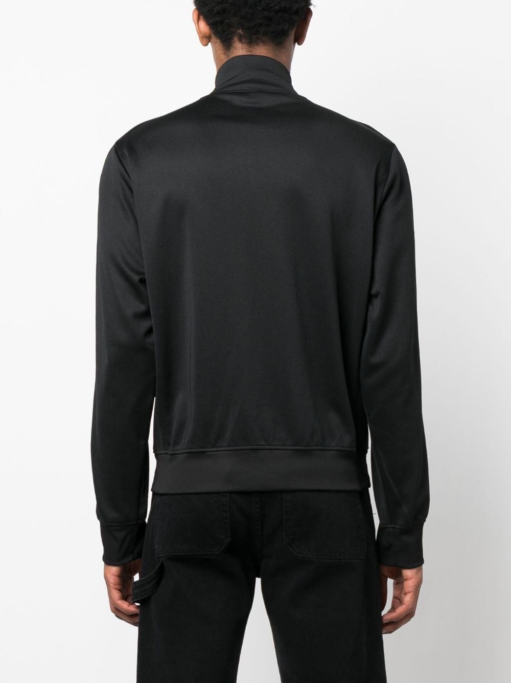Shop Dsquared2 High-neck Zip-up Sweatshirt In Schwarz