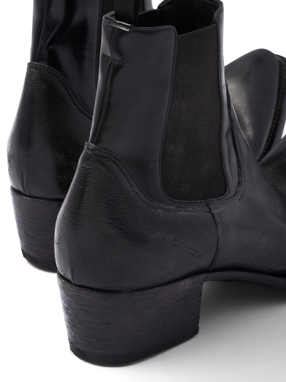 Prada turn-up Toe Leather Ankle Boots - Farfetch
