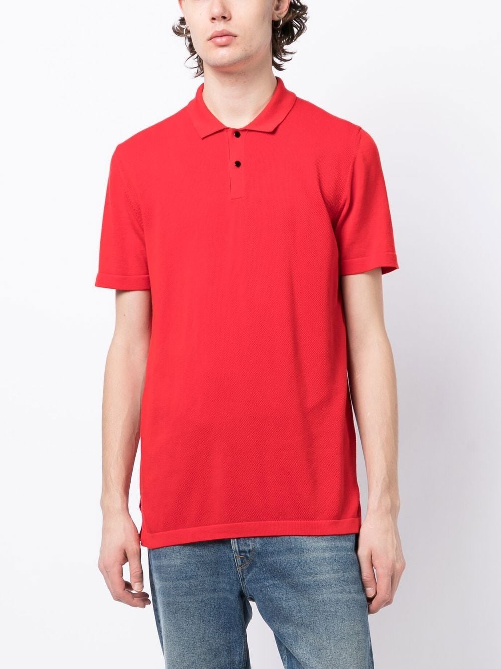Shop Iceberg Logo-print Short-sleeve Polo Shirt In Red