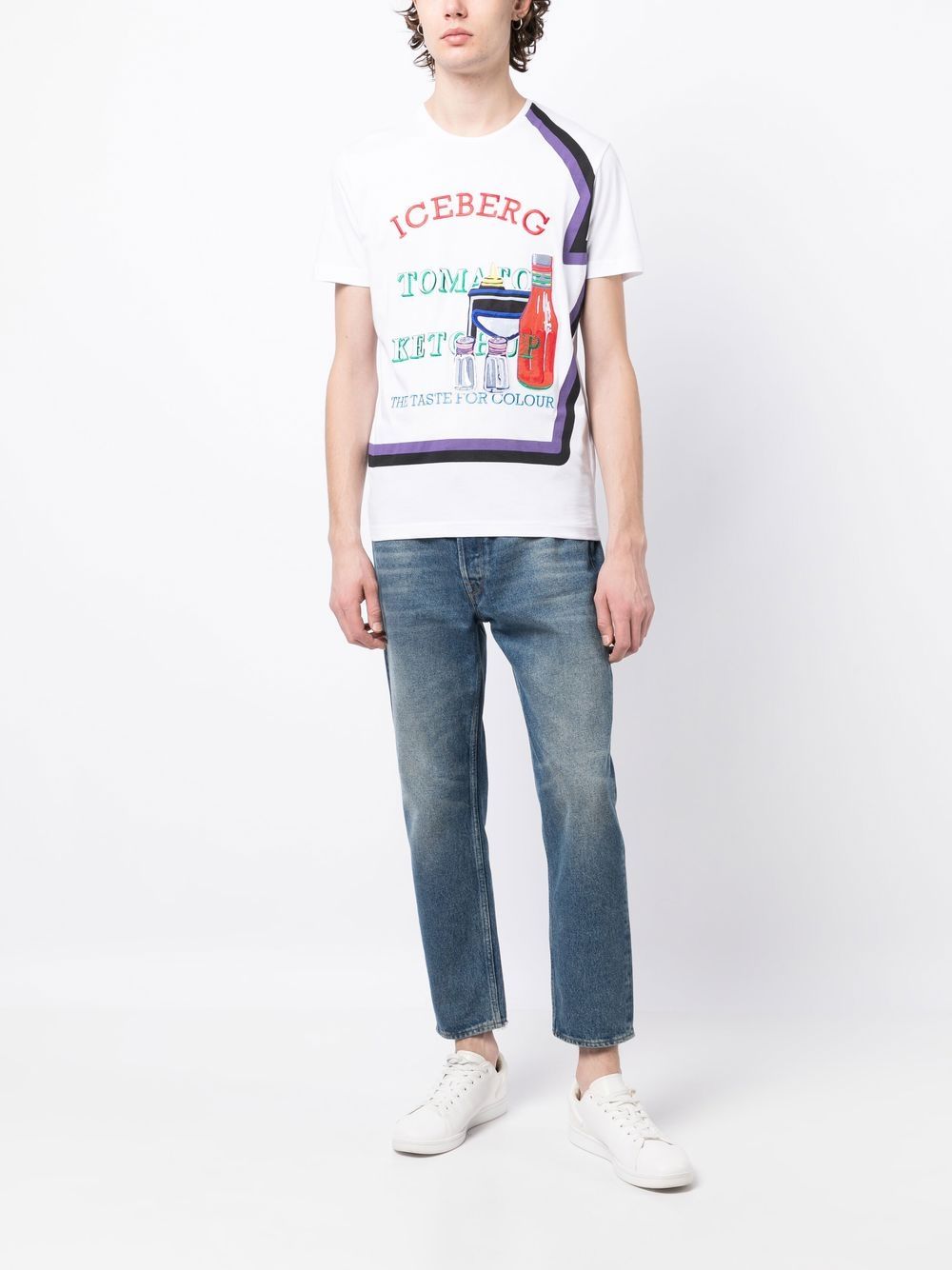 Iceberg T-shirt met grafische print - Wit
