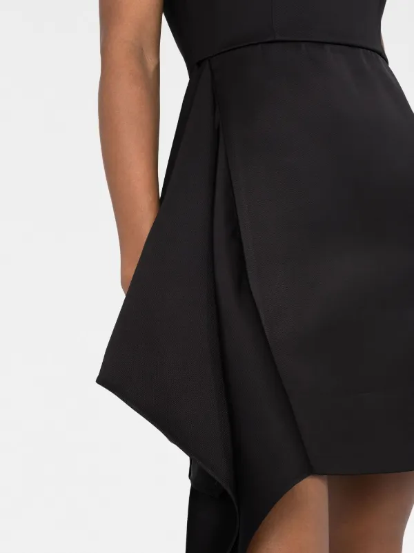 【送料&関税込】Alexander McQueen Dress Day Alexander McQueen sweetheart-neck Belted Dress | Black