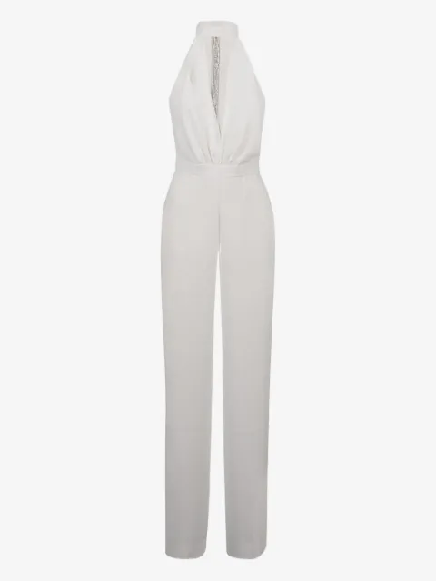 Nuè jumpsuit con cuello halter y detalles