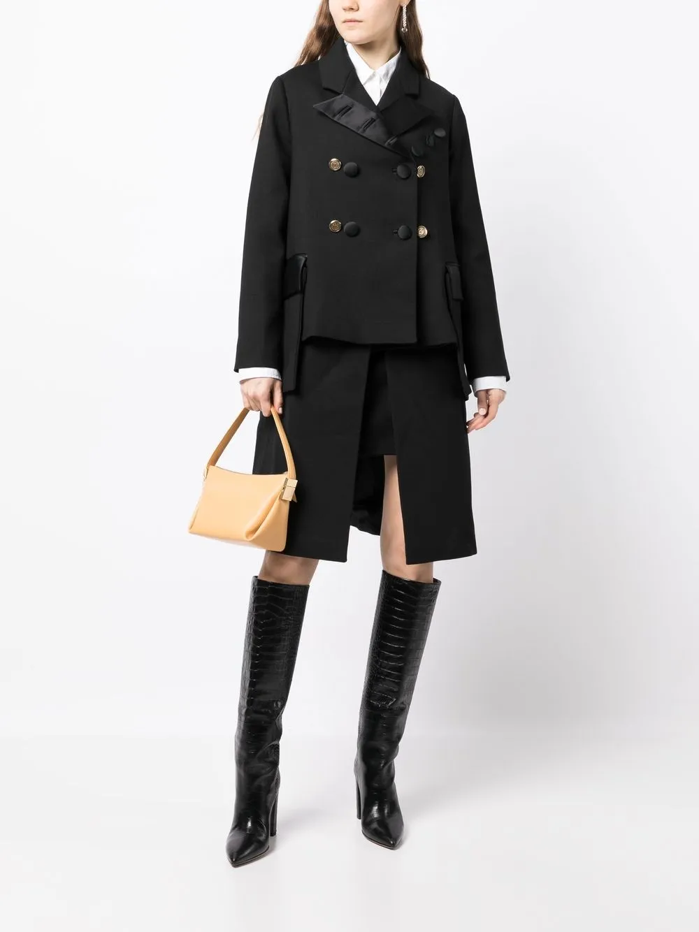 Dice Kayek doublebreasted Layered Coat Farfetch