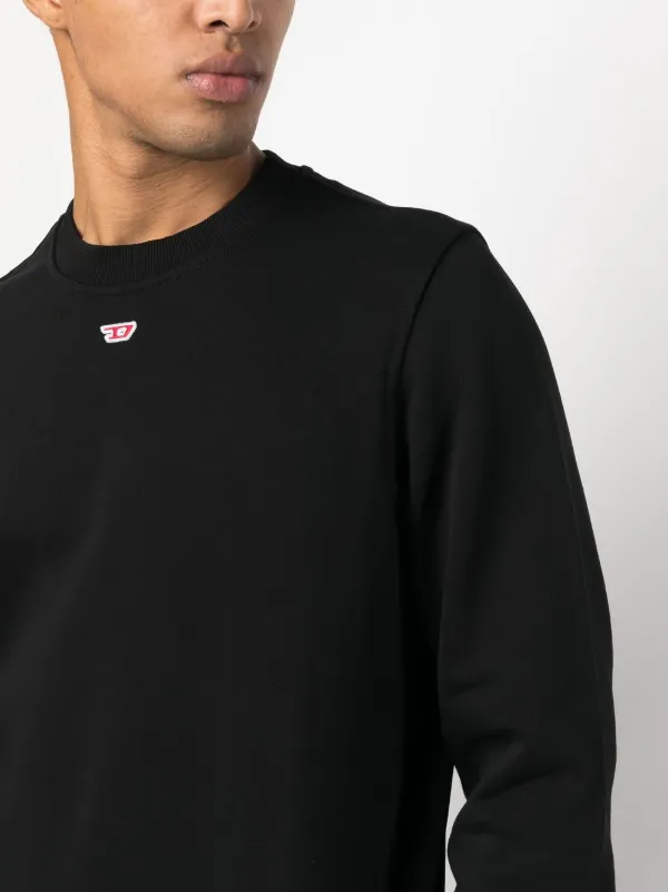 【送料&関税込】Diesel Logo Patch Sweatshirt Diesel logo-patch cotton-blend Hoodie | Red | FARFETCH