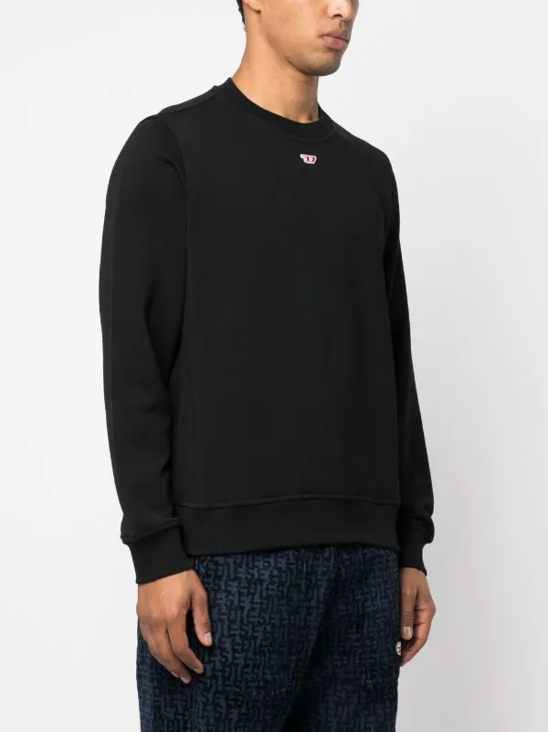 【送料&関税込】Diesel Logo Patch Sweatshirt Diesel logo-patch cotton-blend Hoodie | Red | FARFETCH