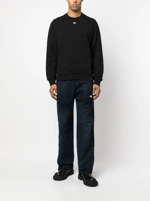 Diesel logo-patch Detail Sweatshirt | Black | FARFETCH Diesel logo-patch Detail Sweatshirt | Black | FARFETCH