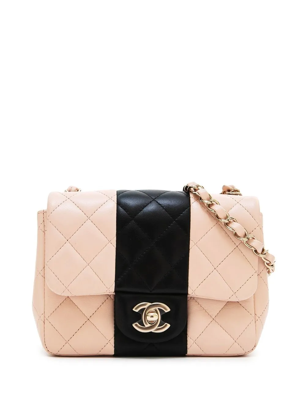 CHANEL Pre-Owned 2020 CC Turn-lock diamond-quilted shoulder bag - Pink