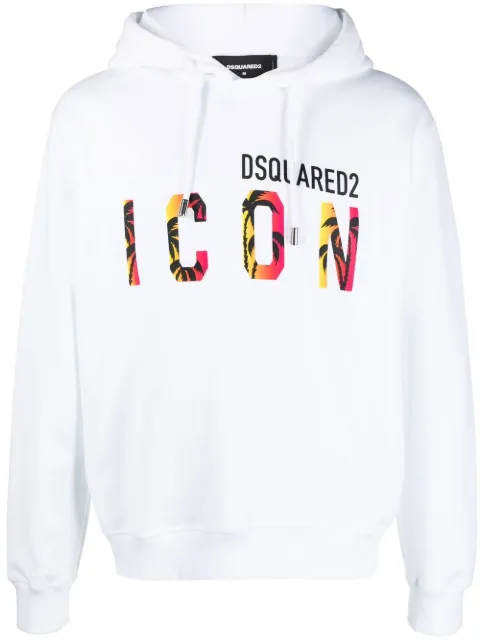 DSQUARED2 толстовка с капюшоном и принтом Icon