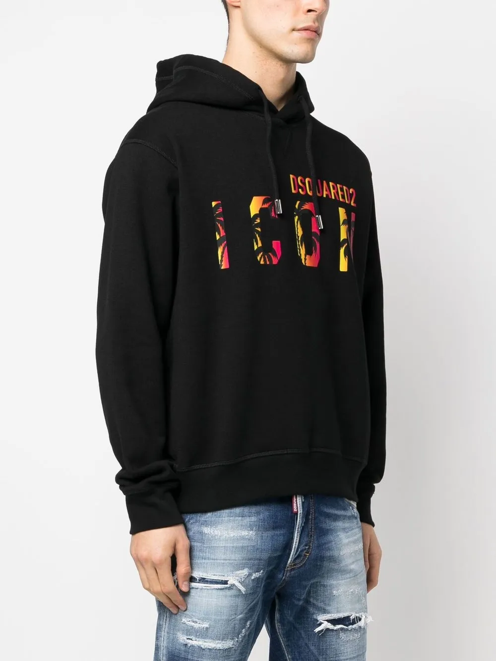 Disqued DSQUARED2 Icon-print hooded sweatshirt Men