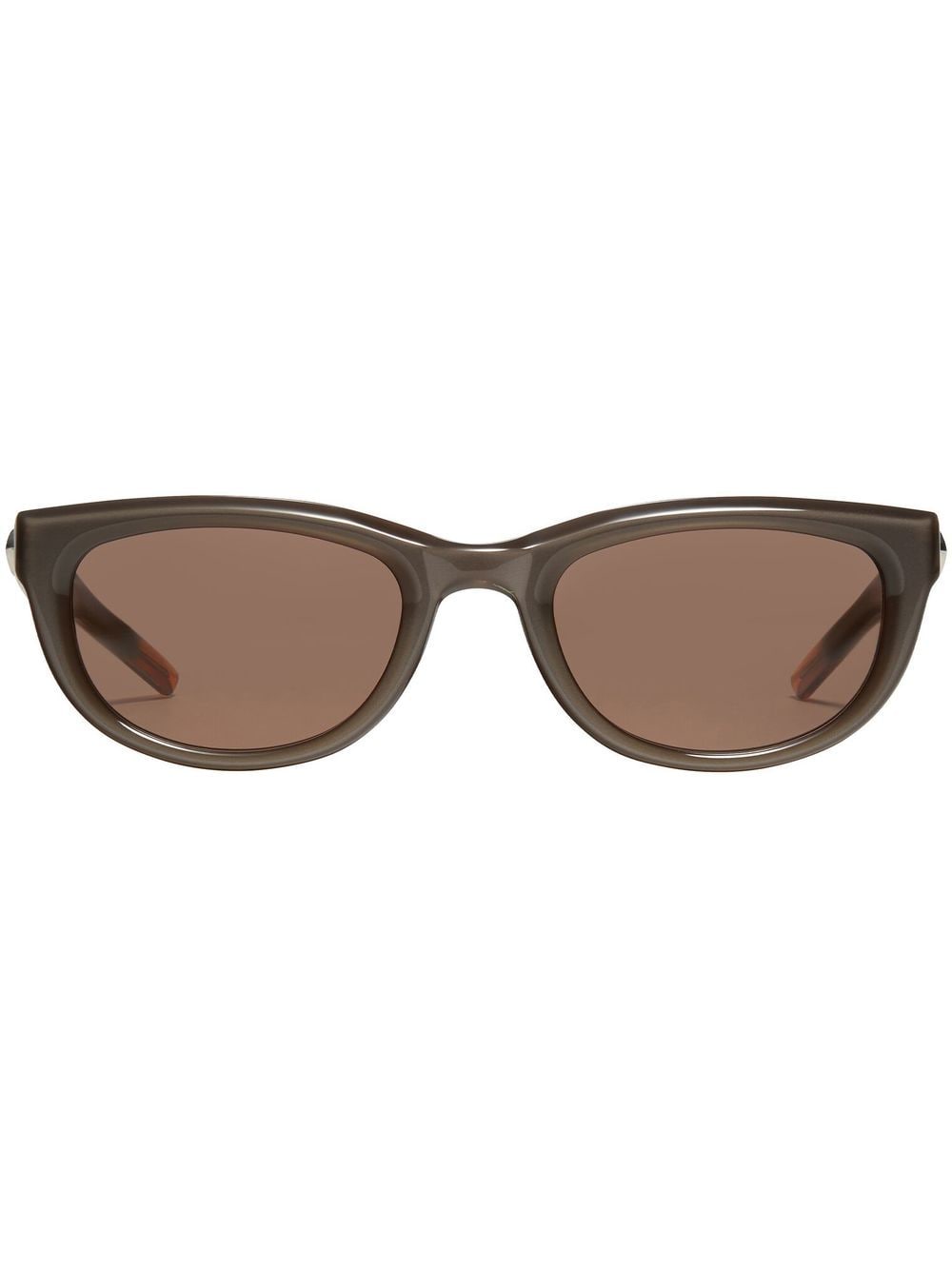 oval-frame sunglasses