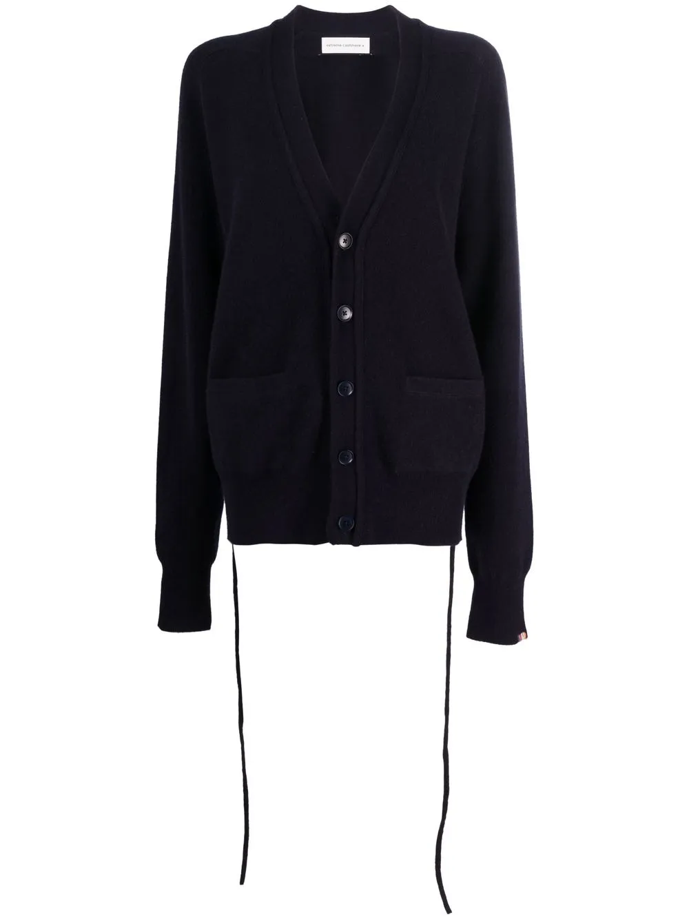 

extreme cashmere V-neck button-fastening cardigan - Blue