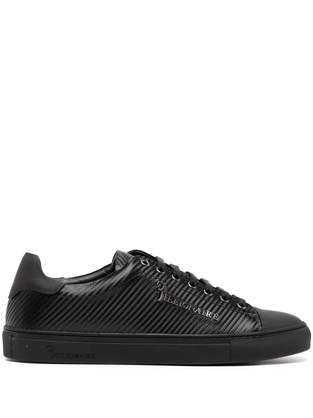 

Billionaire textured low-top sneakers - Black