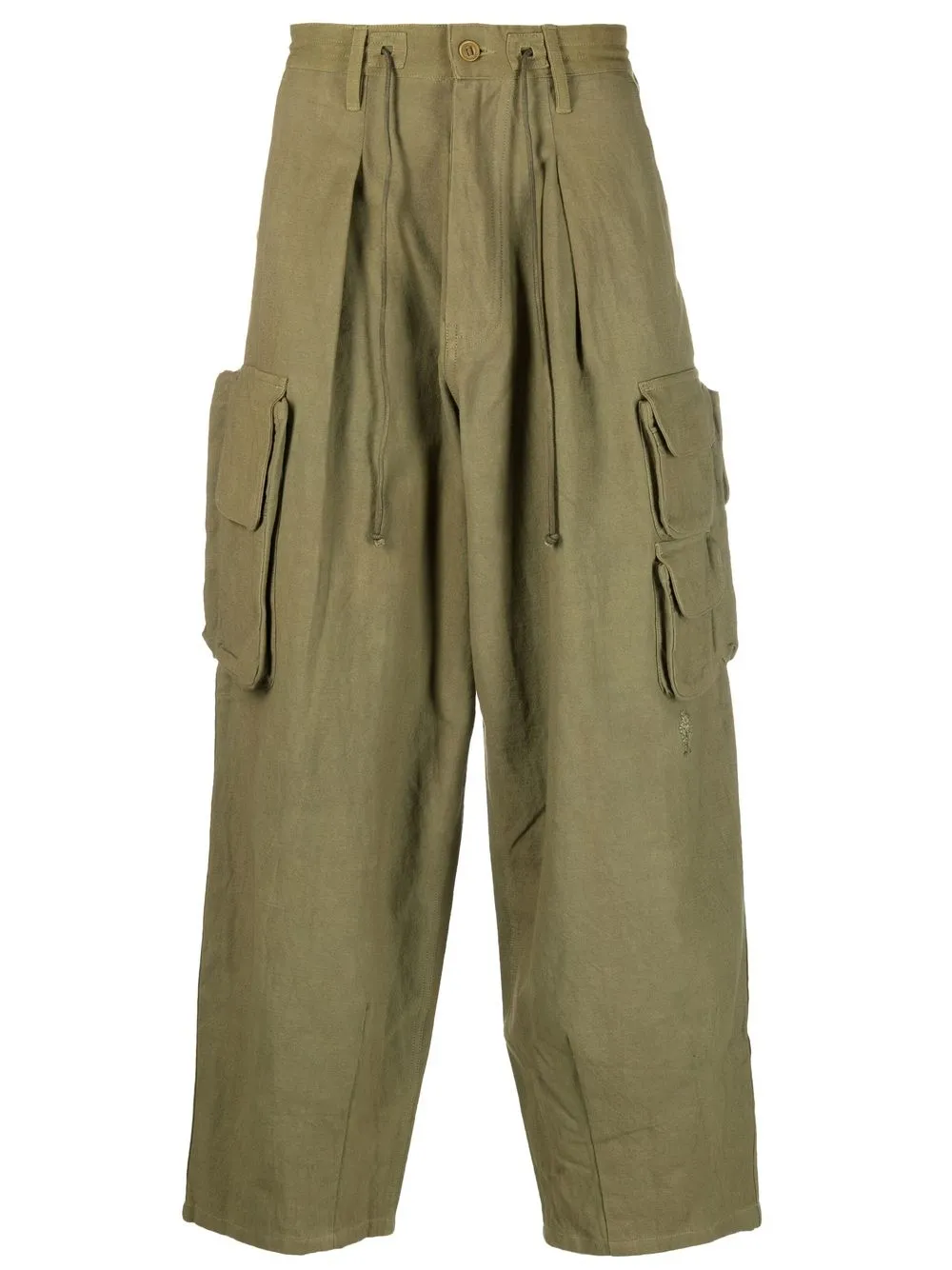 

STORY mfg. drawstring cargo trousers - Green