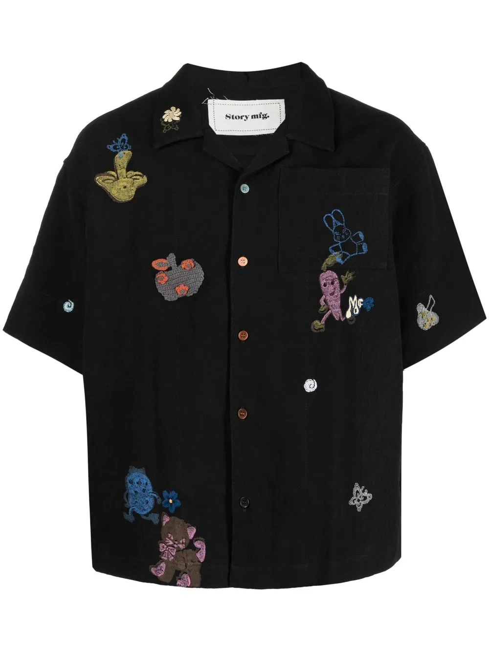 

STORY mfg. Scorpion Trip short-sleeve shirt - Black