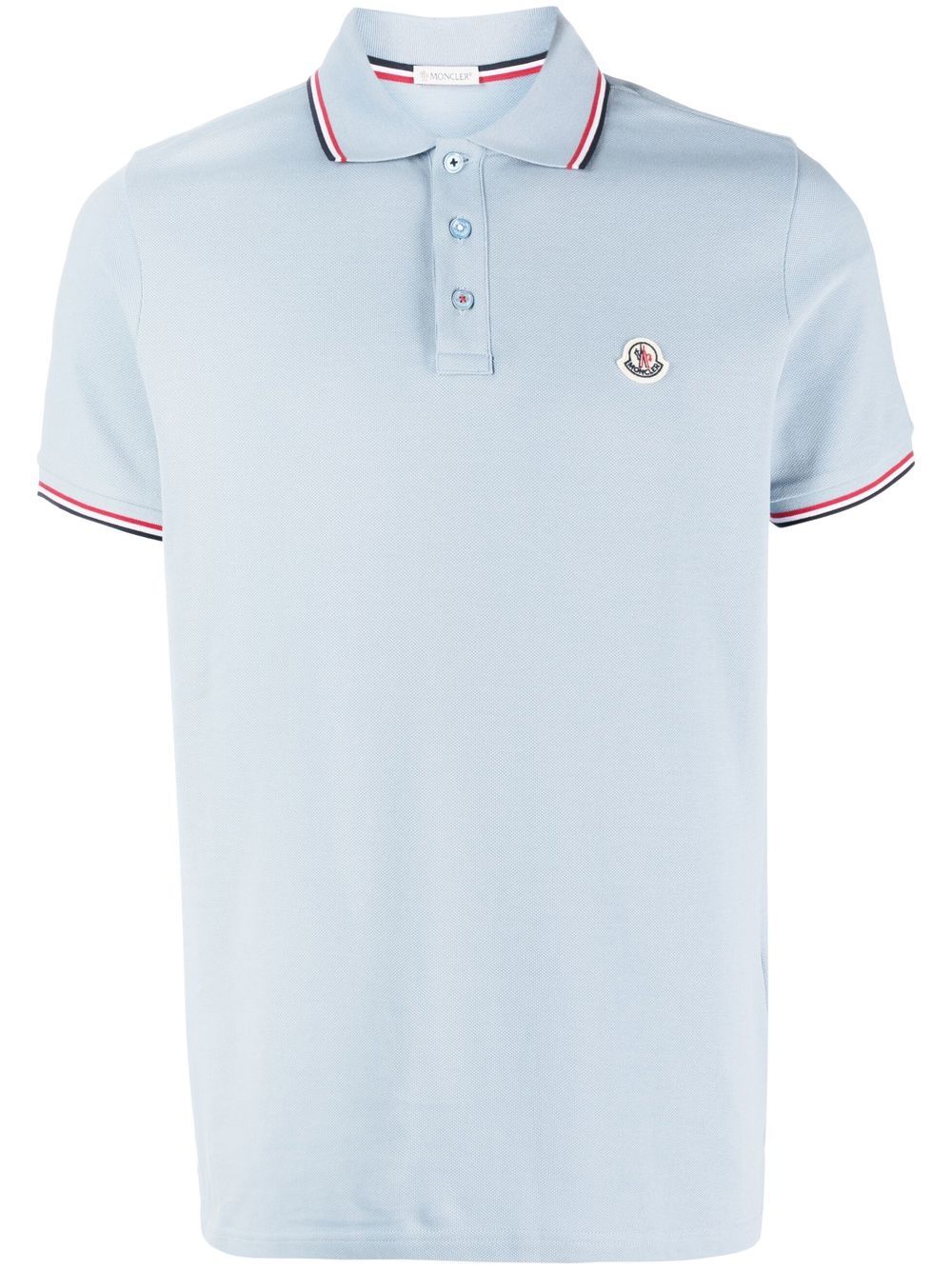 Moncler logo-patch short-sleeve polo shirt | Smart Closet