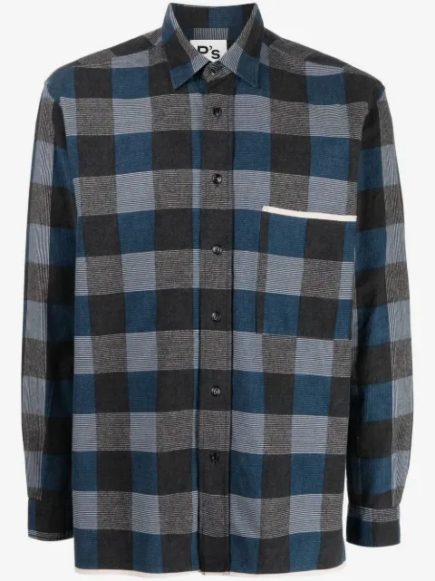 PRESIDENT'S check-print cotton shirt 
