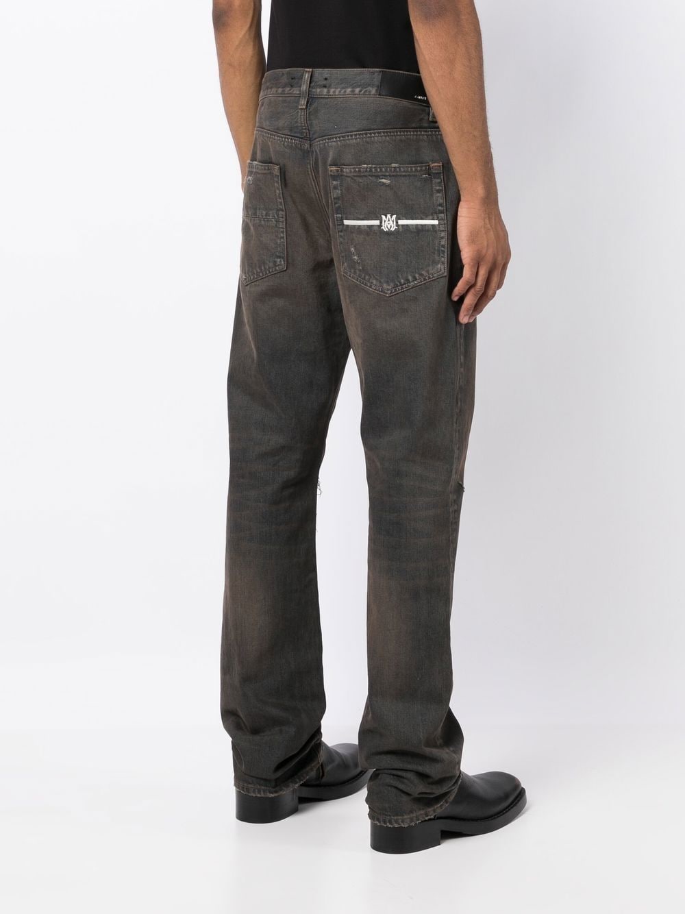 AMIRI MA Bar Pocket Straight Jeans - Farfetch