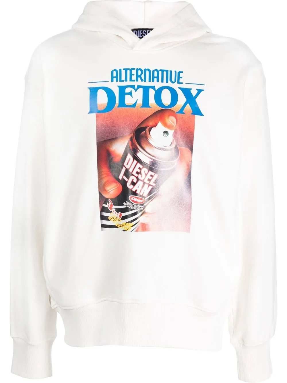 

Diesel Alternative Detox print hoodie - White