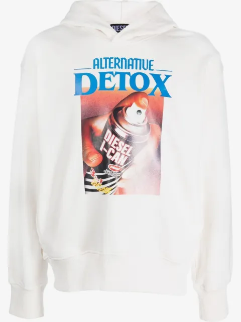 Diesel Alternative Detox print hoodie