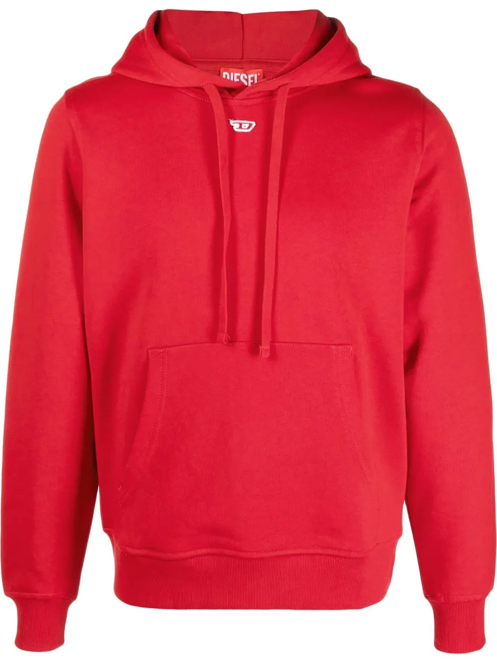 

Diesel logo-patch detail hoodie - Red