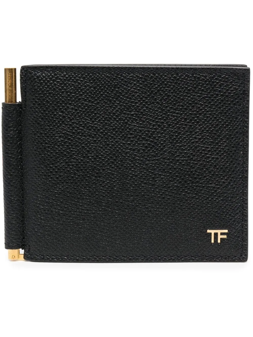 

TOM FORD hinged leather bifold wallet - Black
