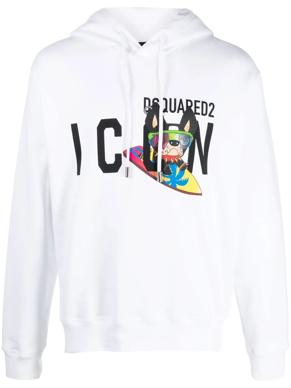 

Dsquared2 hoodie con logo estampado - Blanco