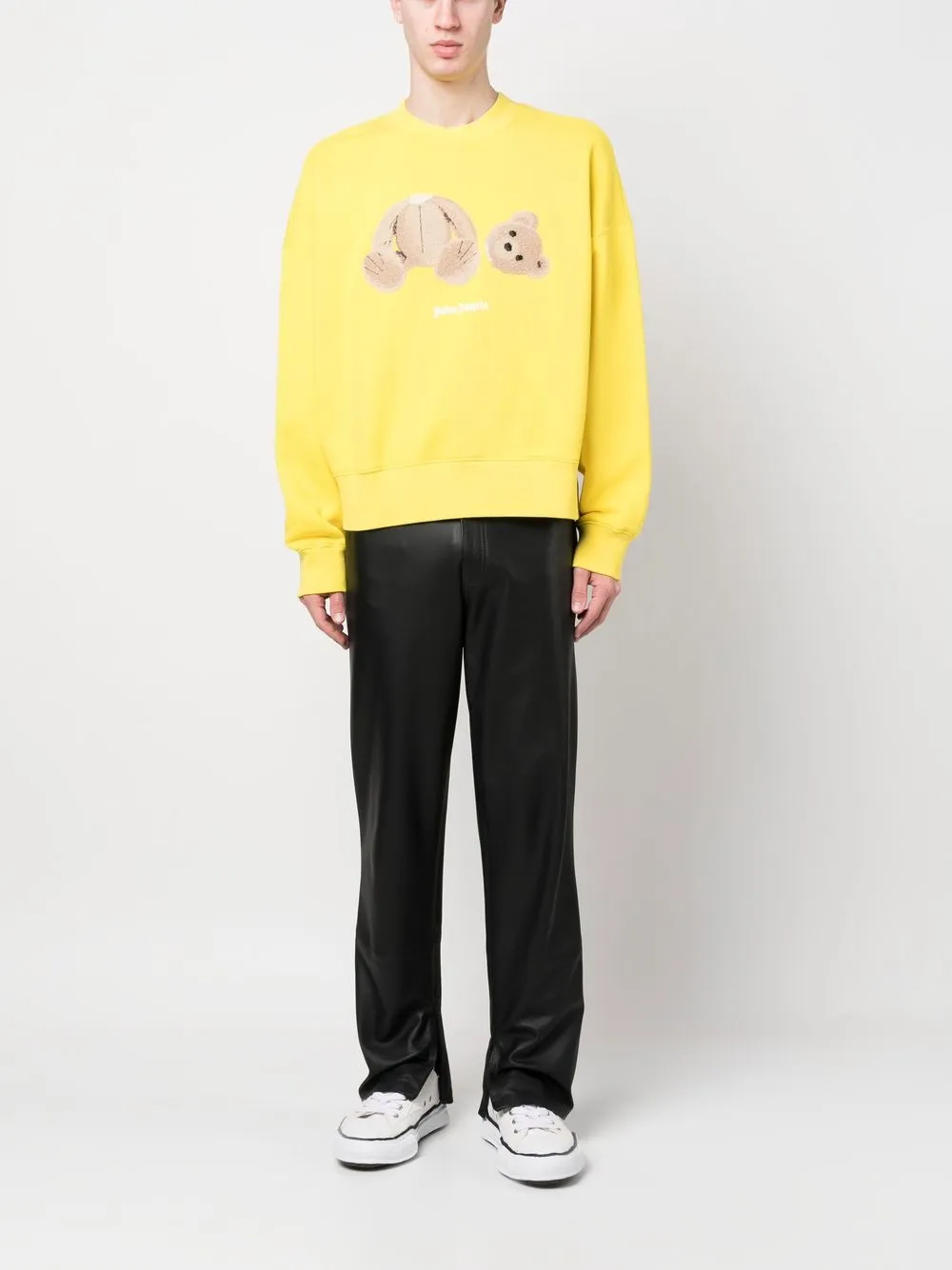 Palm Angels Sweater met beerprint - Geel
