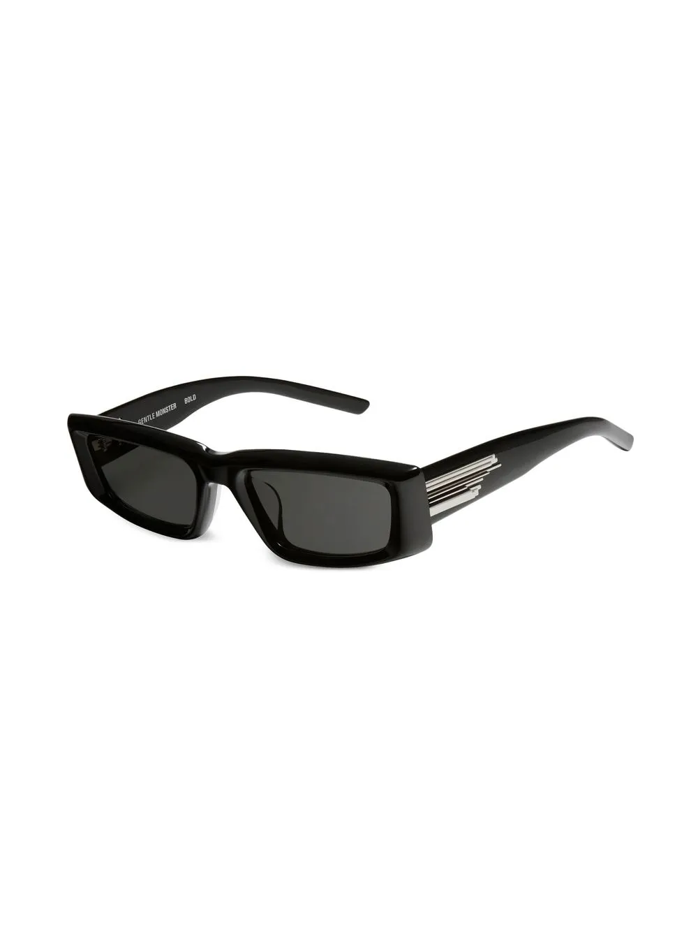 Shop Gentle Monster Rectangular Frame Sunglasses In Black