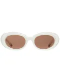 Gentle Monster oval-frame sunglasses - White