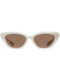 Gentle Monster cat-eye frame sunglasses - White
