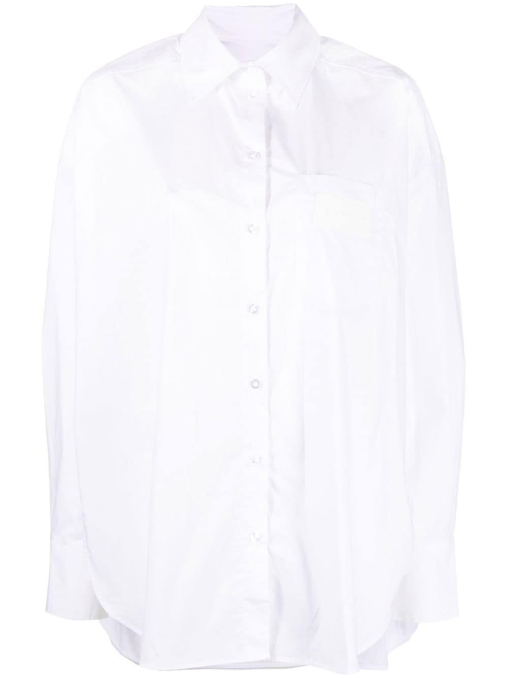 remain chemise à coupe longue - blanc