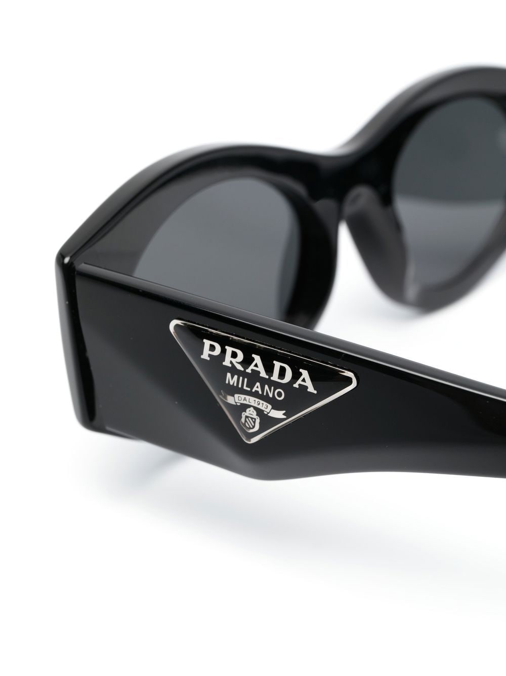 Prada Eyewear logo-plaque cat-eye Sunglasses - Farfetch
