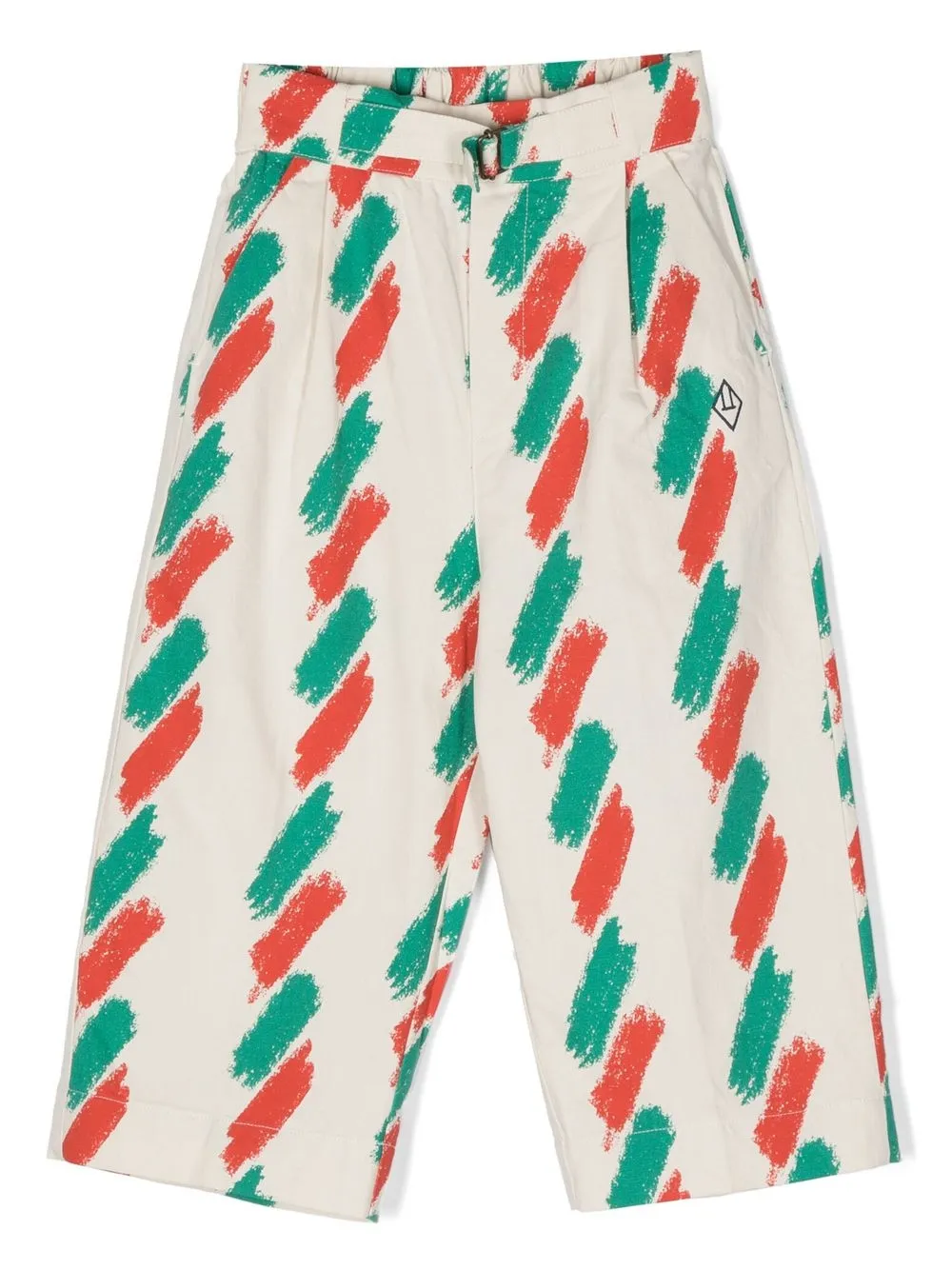 

The Animals Observatory abstract-print straight-leg trousers - Neutrals