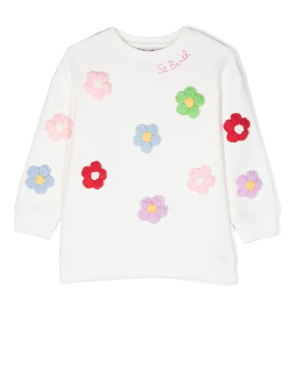 

MC2 Saint Barth Kids appliqué-detail long-sleeve sweatshirt - White