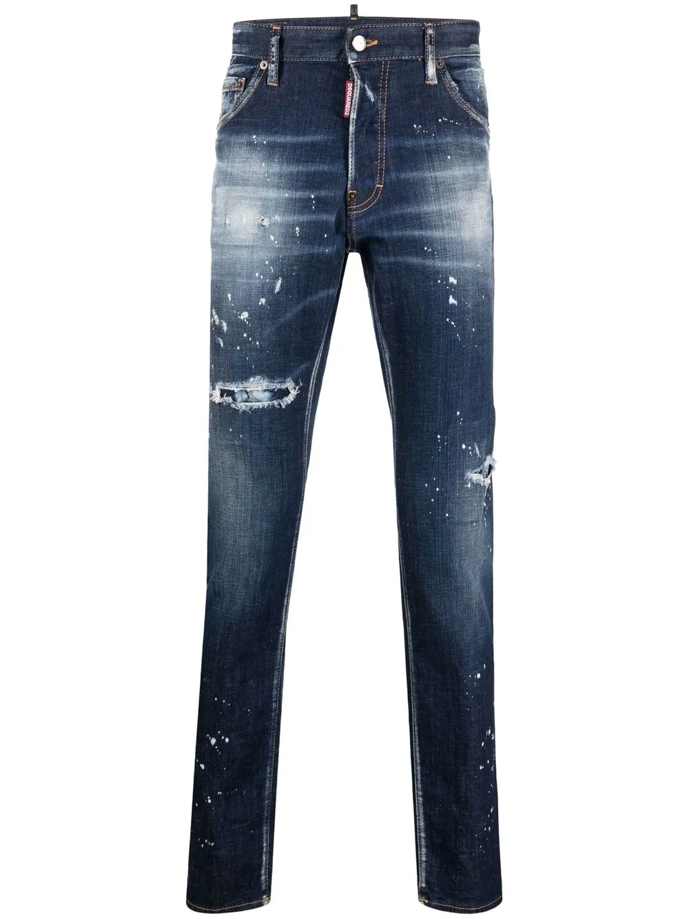 

Dsquared2 logo-patch denim jeans - Blue