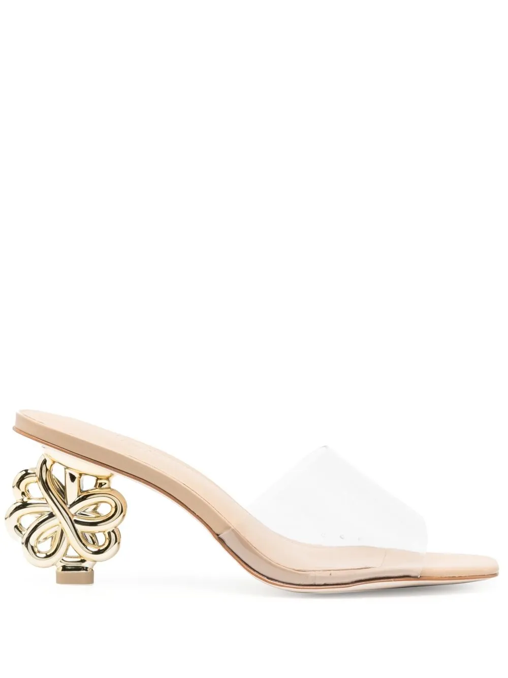 

Cult Gaia Bloom 80mm sculpted-heel sandals - Neutrals