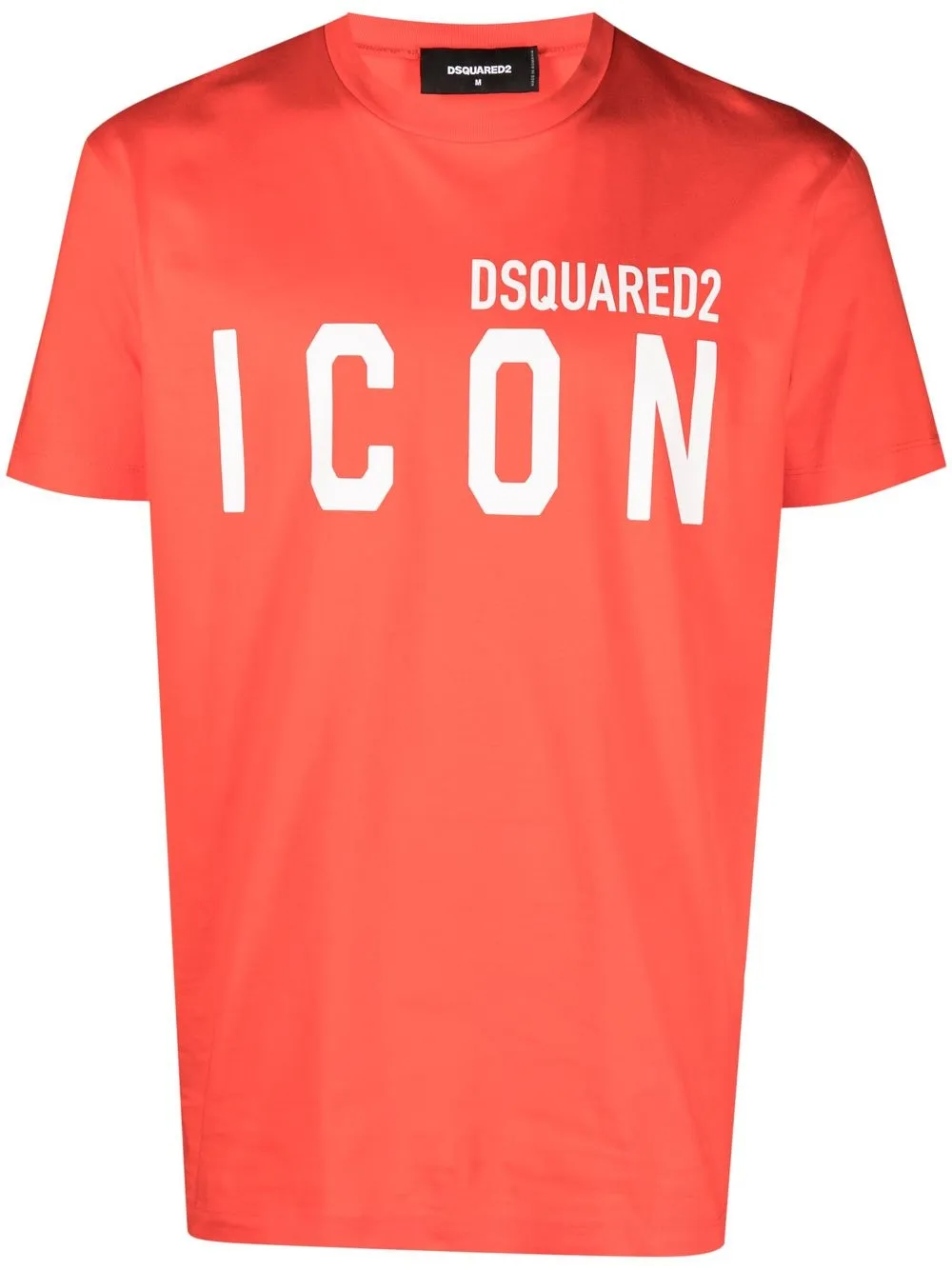 Shop Dsquared2 Icon Logo-print T-shirt In Orange