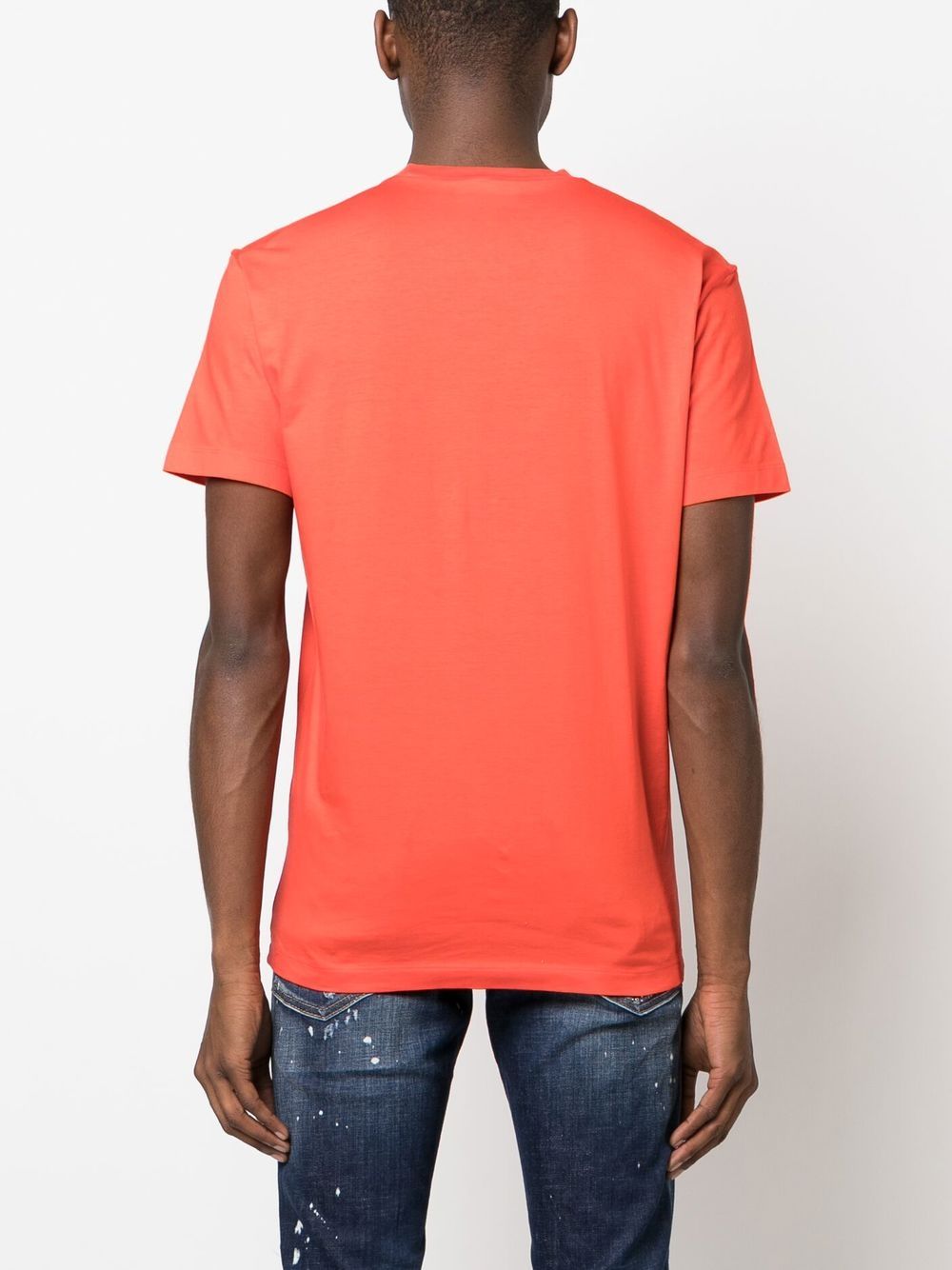 Shop Dsquared2 Icon Logo-print T-shirt In Orange