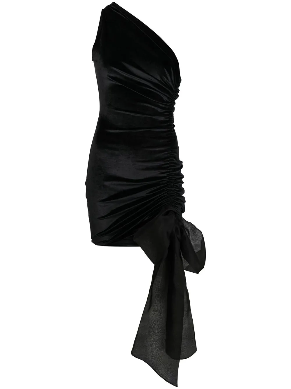 

Atu Body Couture one-shoulder gathered-detail dress - Black